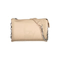Beige Polyurethane Women Handbag
