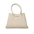 Beige Polyurethane Women Handbag